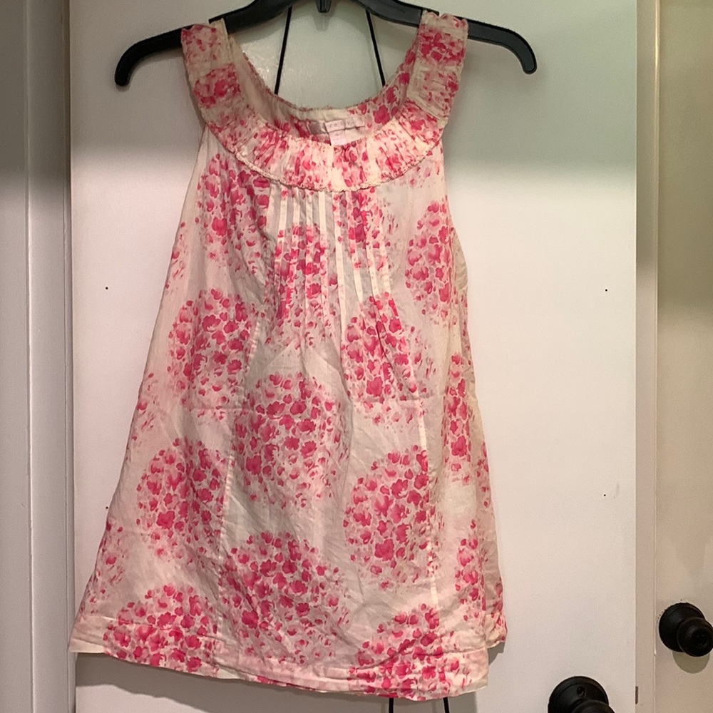 REBECCA TAYLOR Floral Sleeveless cotton Top- size 8